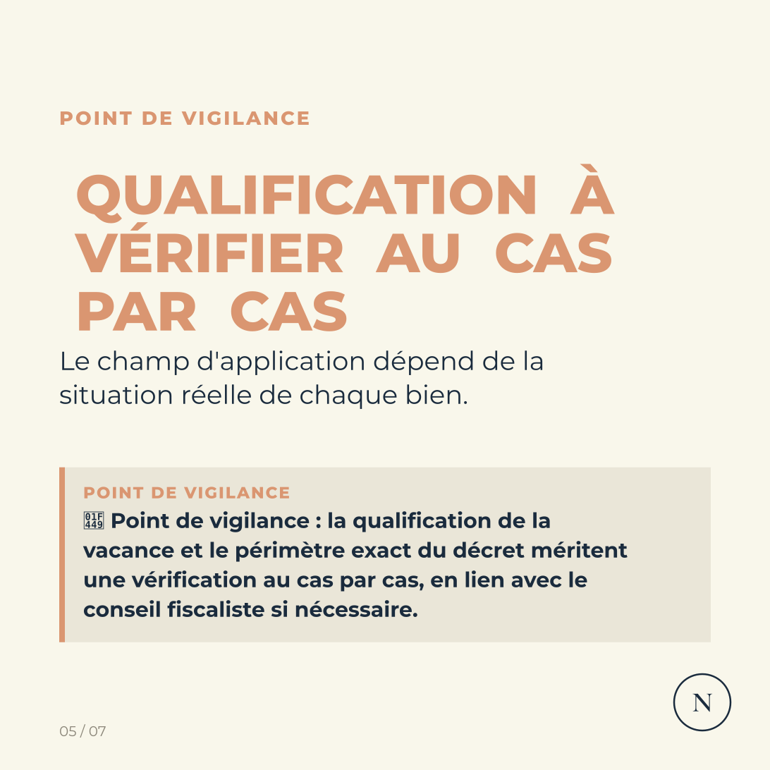 Carrousel Décret n° 2026-831 du 25 août 2026 relatif au champ d'application de la taxe sur la vacance des locaux d'habitation prévue par l'article 140, visuel 5