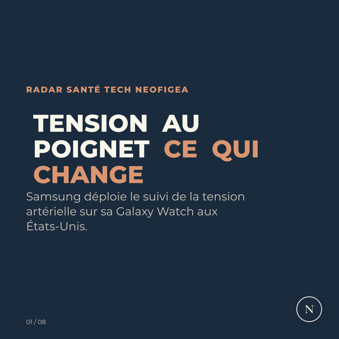 Carrousel Samsung Galaxy Watch : déploiement du suivi de la tension artérielle aux États-Unis, visuel 1