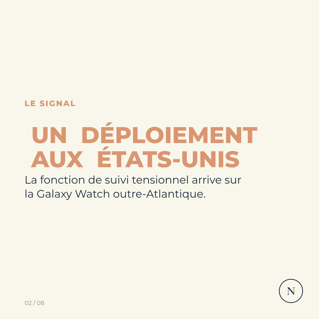 Carrousel Samsung Galaxy Watch : déploiement du suivi de la tension artérielle aux États-Unis, visuel 2