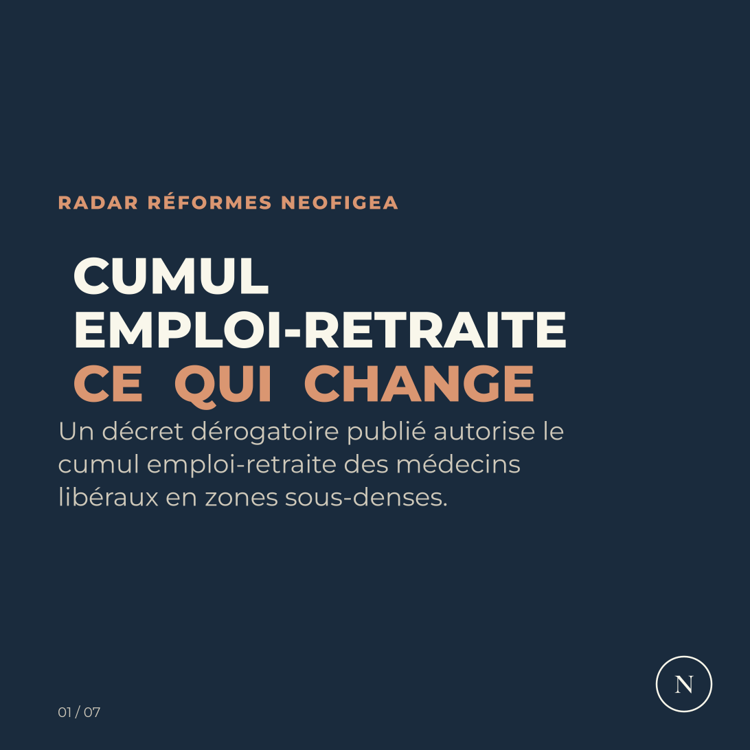 Carrousel Cumul emploi-retraite des médecins libéraux, publication du décret dérogatoire pour les zones sous-denses - Sénat, visuel 1