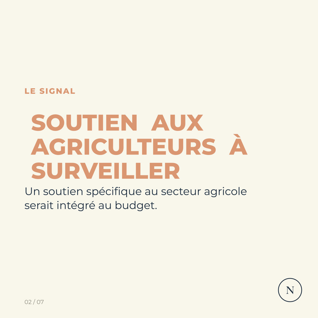 Carrousel Soutien aux agriculteurs, surtaxe des grandes entreprises, indemnisation des arrêts maladie... Sébastien Lecornu prépare un dernier budget «, visuel 2
